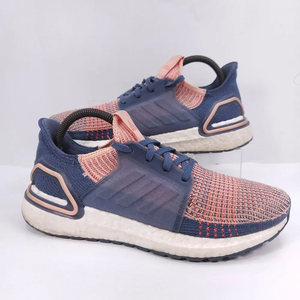 Adidas Ultraboost 19 Lace Up Athletic Training Shoe Womens Size 8 G54013 Blue